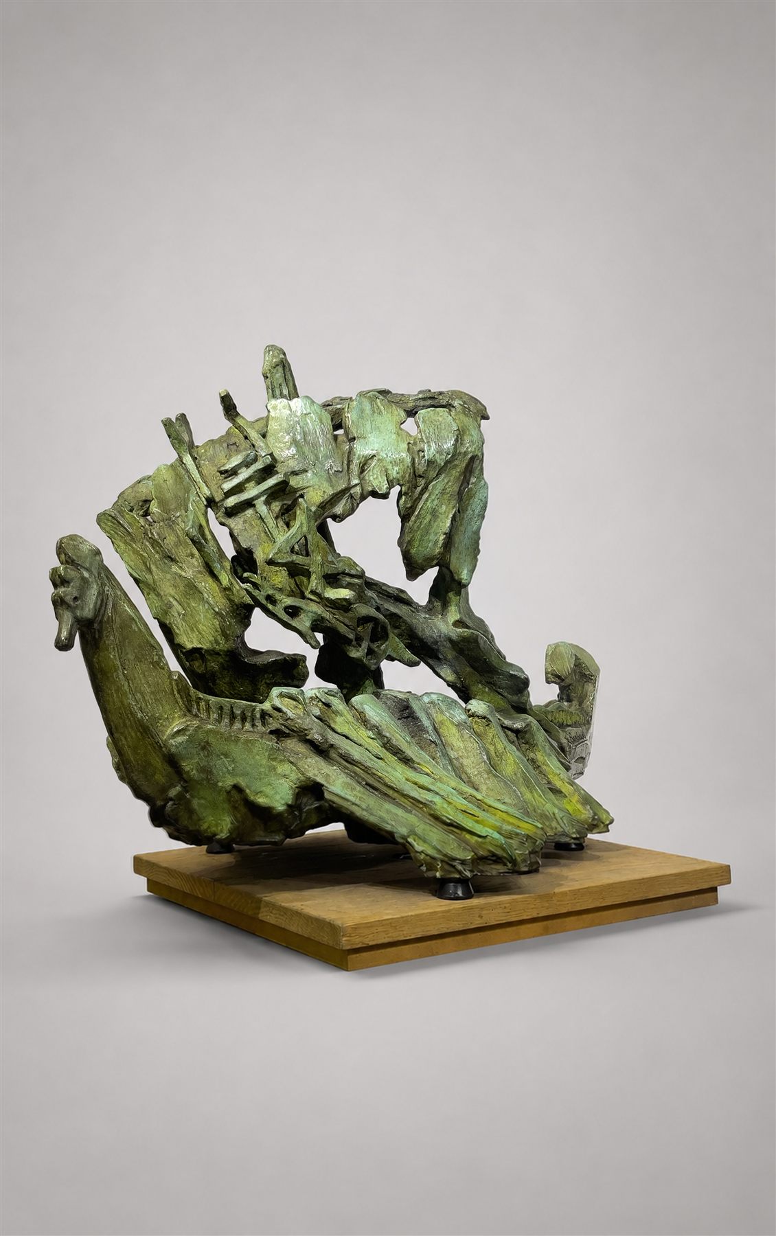 Au Premier Marin et l'Alphabet, Dossier II (1998), sculpture by Antoine Berberi, view 2 of 9