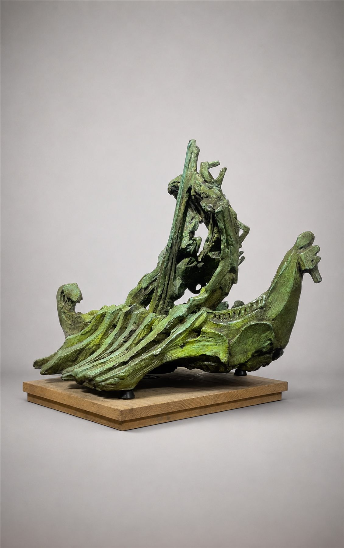 Au Premier Marin et l'Alphabet, Dossier II (1998), sculpture by Antoine Berberi, view 5 of 9