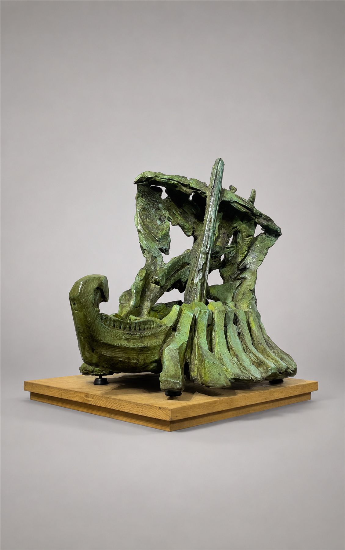 Au Premier Marin et l'Alphabet, Dossier II (1998), sculpture by Antoine Berberi, view 7 of 9