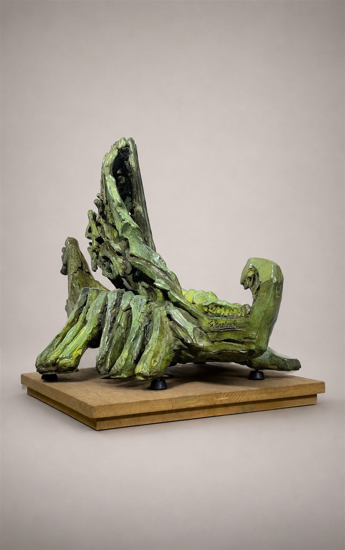 Au Premier Marin et l'Alphabet, Dossier II (1998), sculpture by Antoine Berberi, view 8 of 9