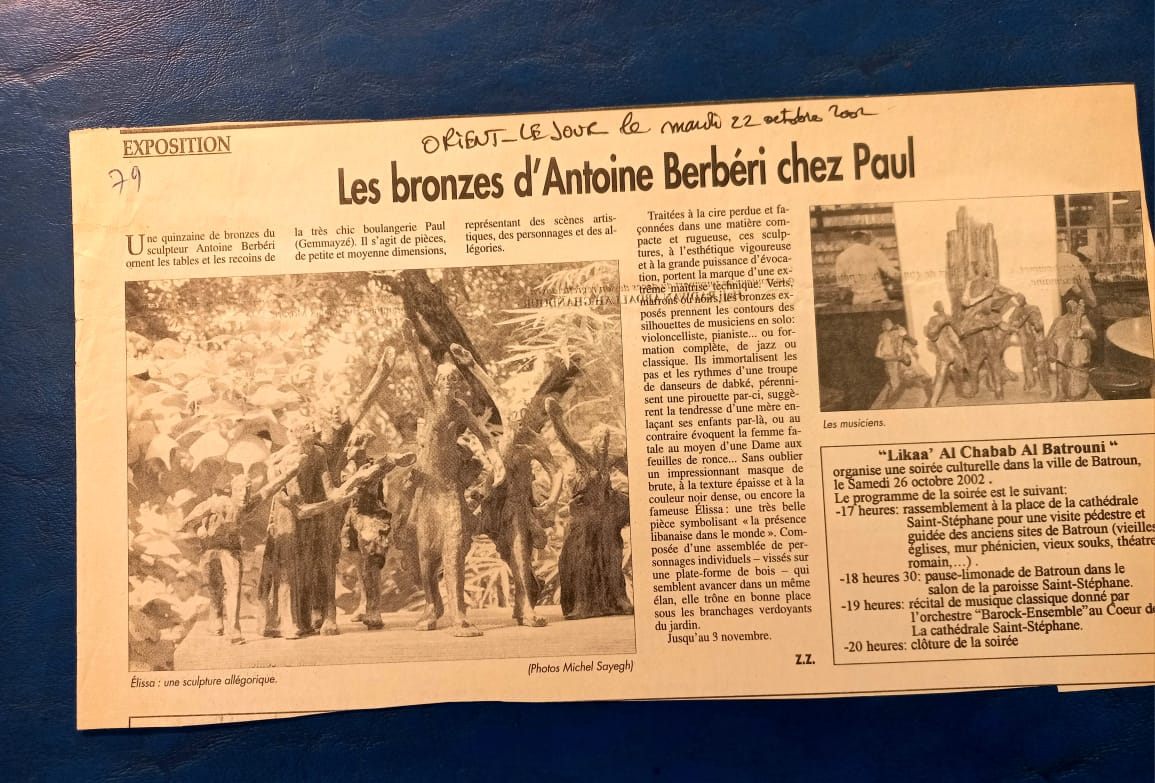 Press clipping: L'Orient-Le Jour, 22 October 2002